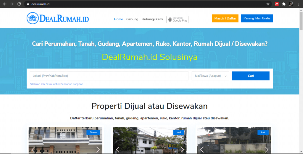 rumah dekat tol ungaran
