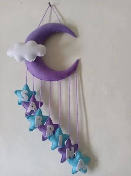 Kain Flanel Motif Bulan